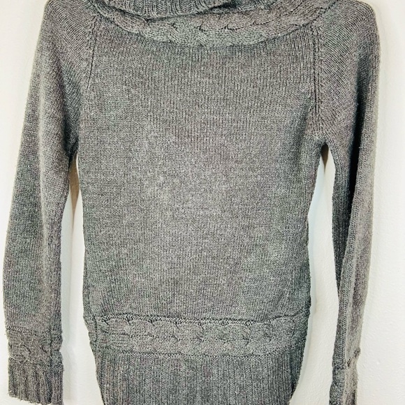 Pink Rose Women’s Cable Knit Cardigan Sweater, Dark Gray, Size Small Cozy Winter - Picture 6 of 16